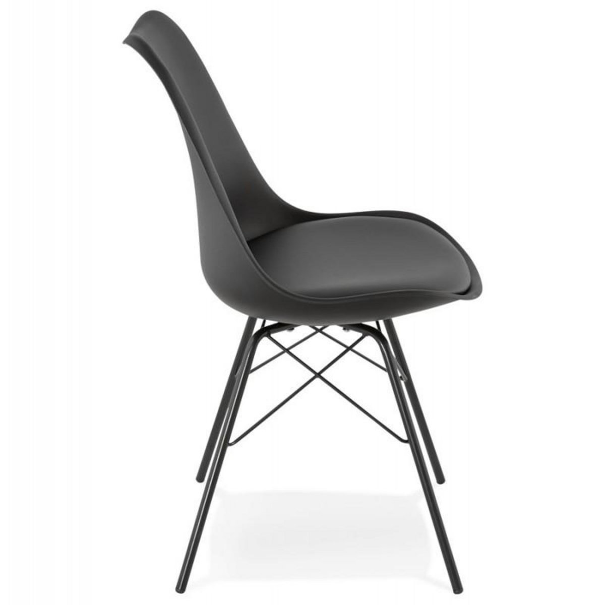 Paris Prix Chaise Design  Tripoli  83cm Noir