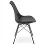 Voir la diapositive 2 : Paris Prix Chaise Design  Tripoli  83cm Noir