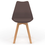 Voir la diapositive 3 : ID MARKET Lot de 6 chaises scandinaves SARA mix color taupe, beige et blanc