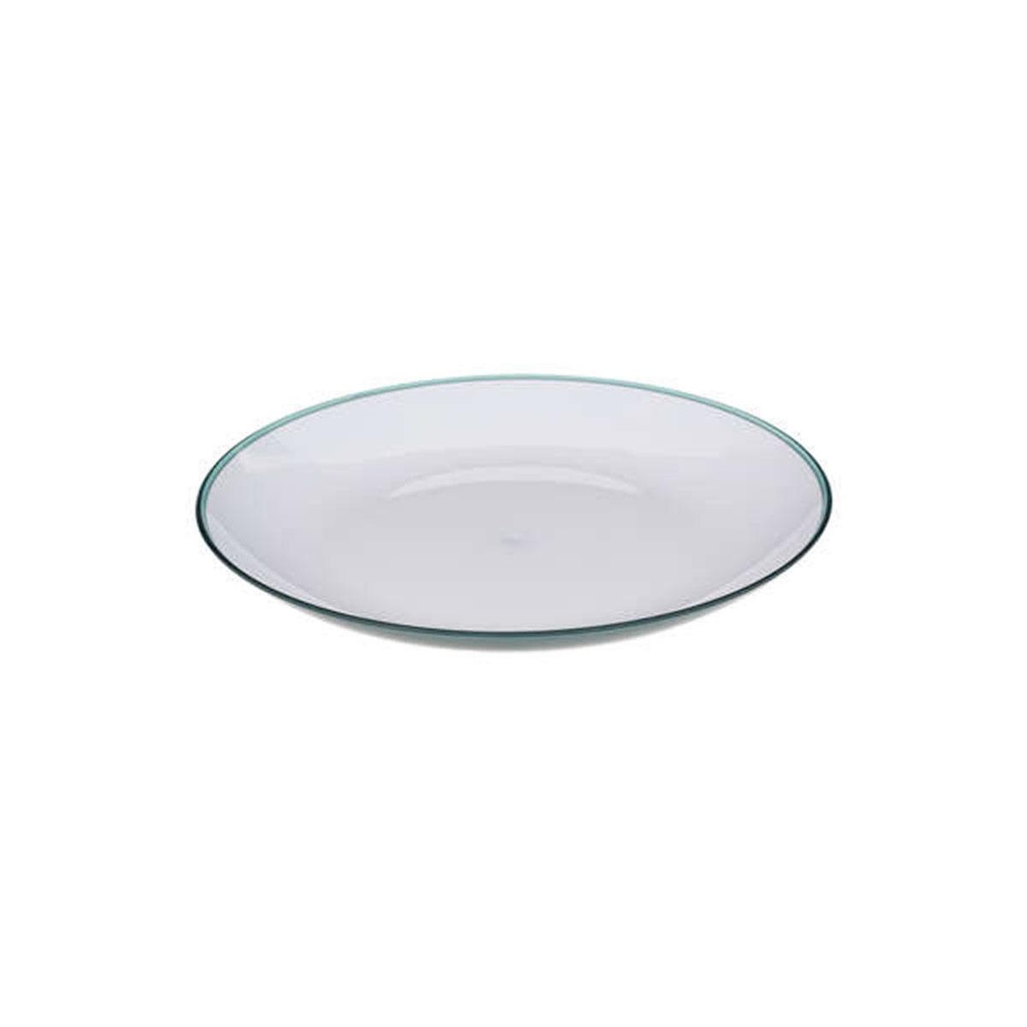 Voir la diapositive 2 : FIVE Lot de 6 assiettes plates réutilisables  square  25cm bleu pétrole