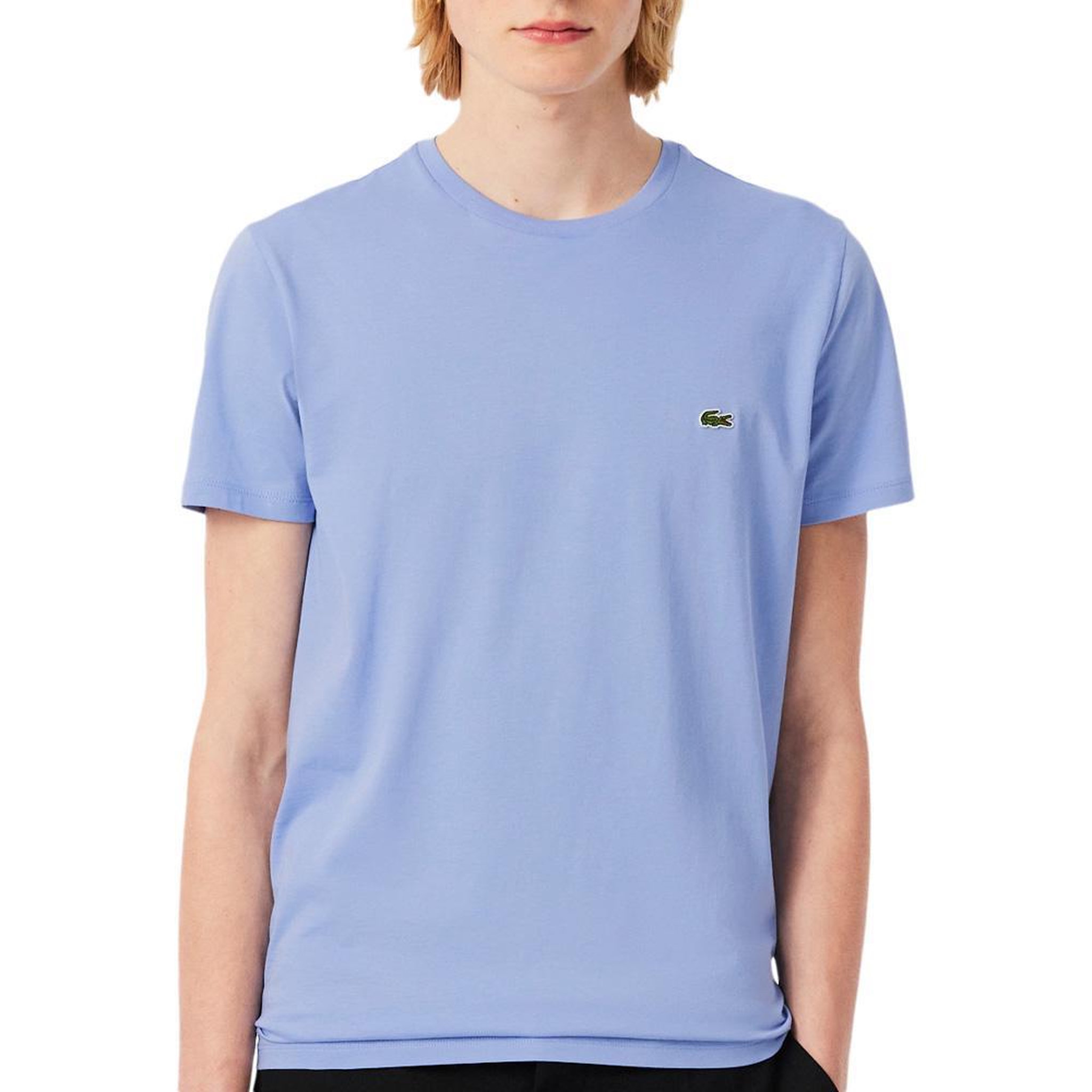 Lacoste T-shirt Bleu Clair Homme Lacoste TH6709001. Coloris disponibles : Bleu
