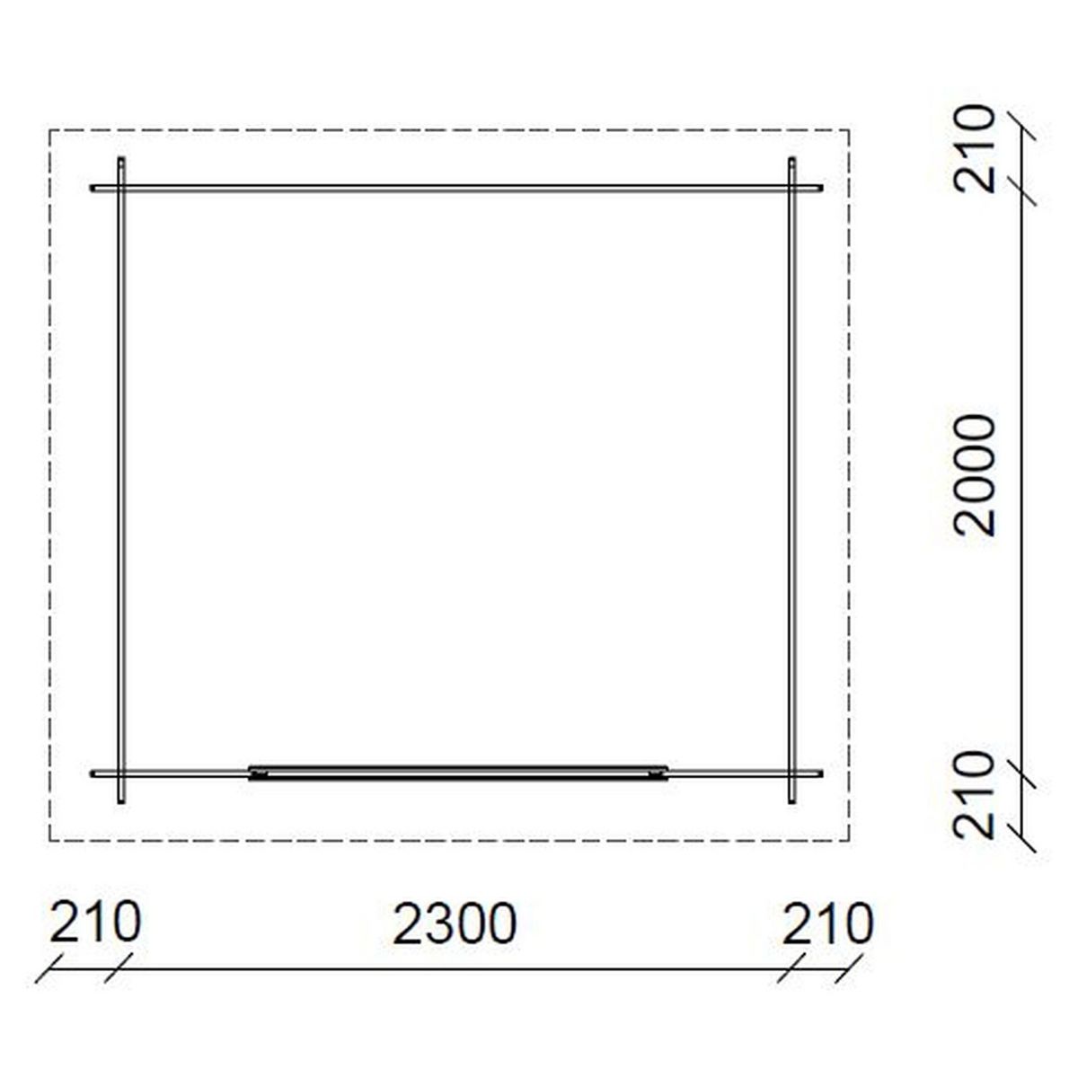 OLG FRANCE Abri de jardin bois - 4,44m² - LUNY