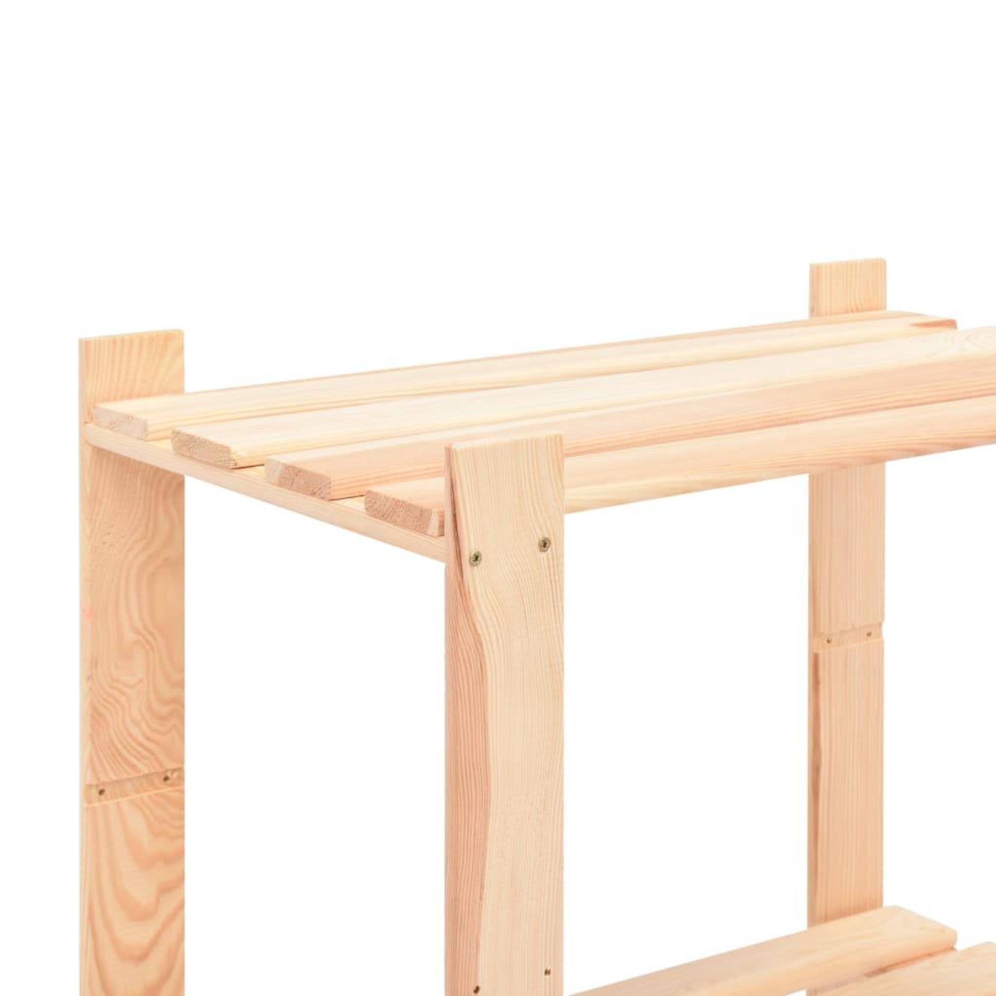 Voir la diapositive 5 : VIDAXL Etagere de stockage 5 niveaux 80x38x170 cm Pin solide 250 kg