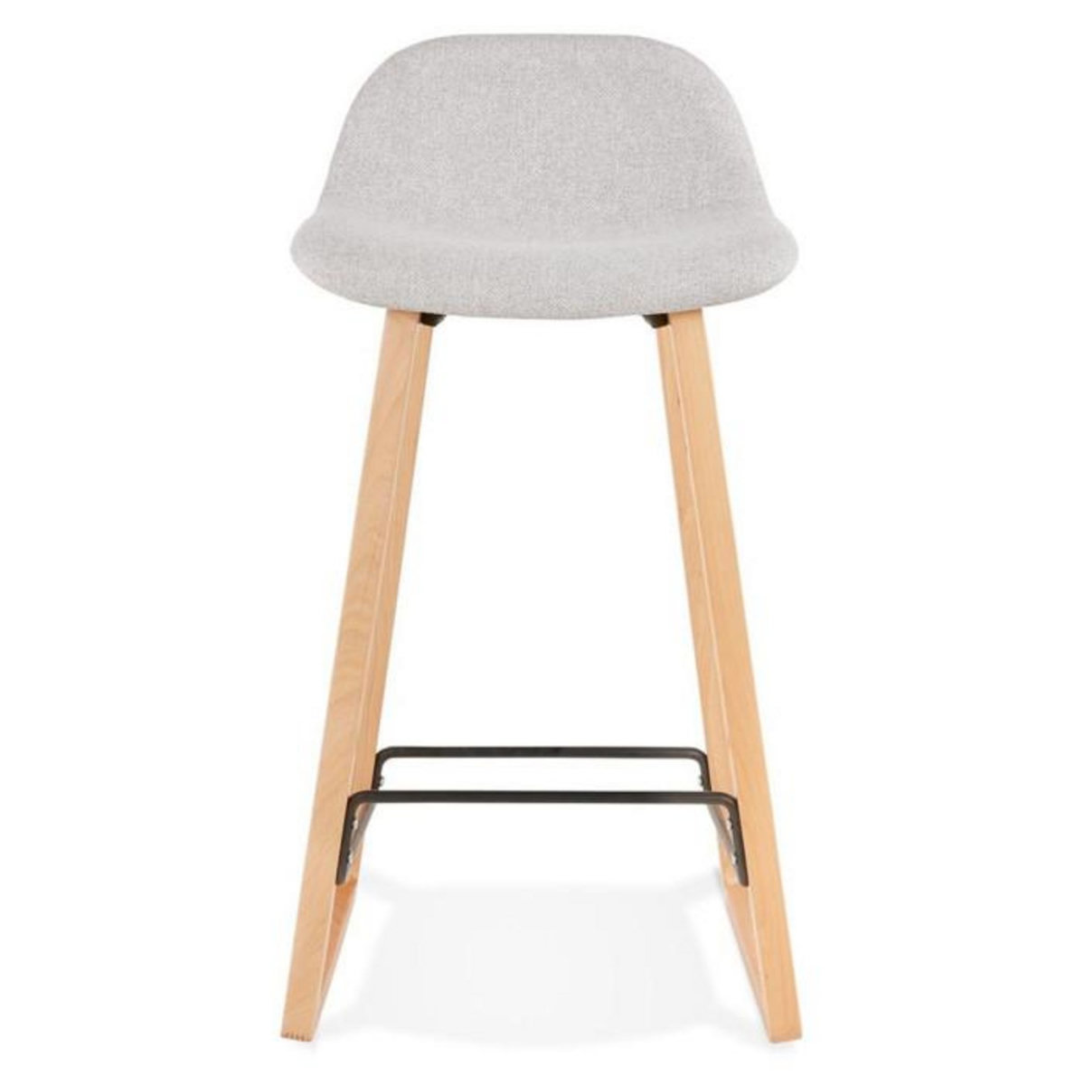 Paris Prix Tabouret de Bar Design  Talik  86cm Gris & Naturel