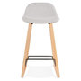Voir la diapositive 2 : Paris Prix Tabouret de Bar Design  Talik  86cm Gris & Naturel