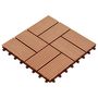 Voir la diapositive 3 : VIDAXL Carreaux de terrasse 22 pcs 30 x 30 cm 2 m^2 WPC Teck