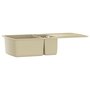 Voir la diapositive 3 : VIDAXL Evier de cuisine Granit Double lavabo Beige