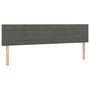 Voir la diapositive 2 : VIDAXL Tetes de lit 2 pcs Gris fonce 90x5x78/88 cm Velours