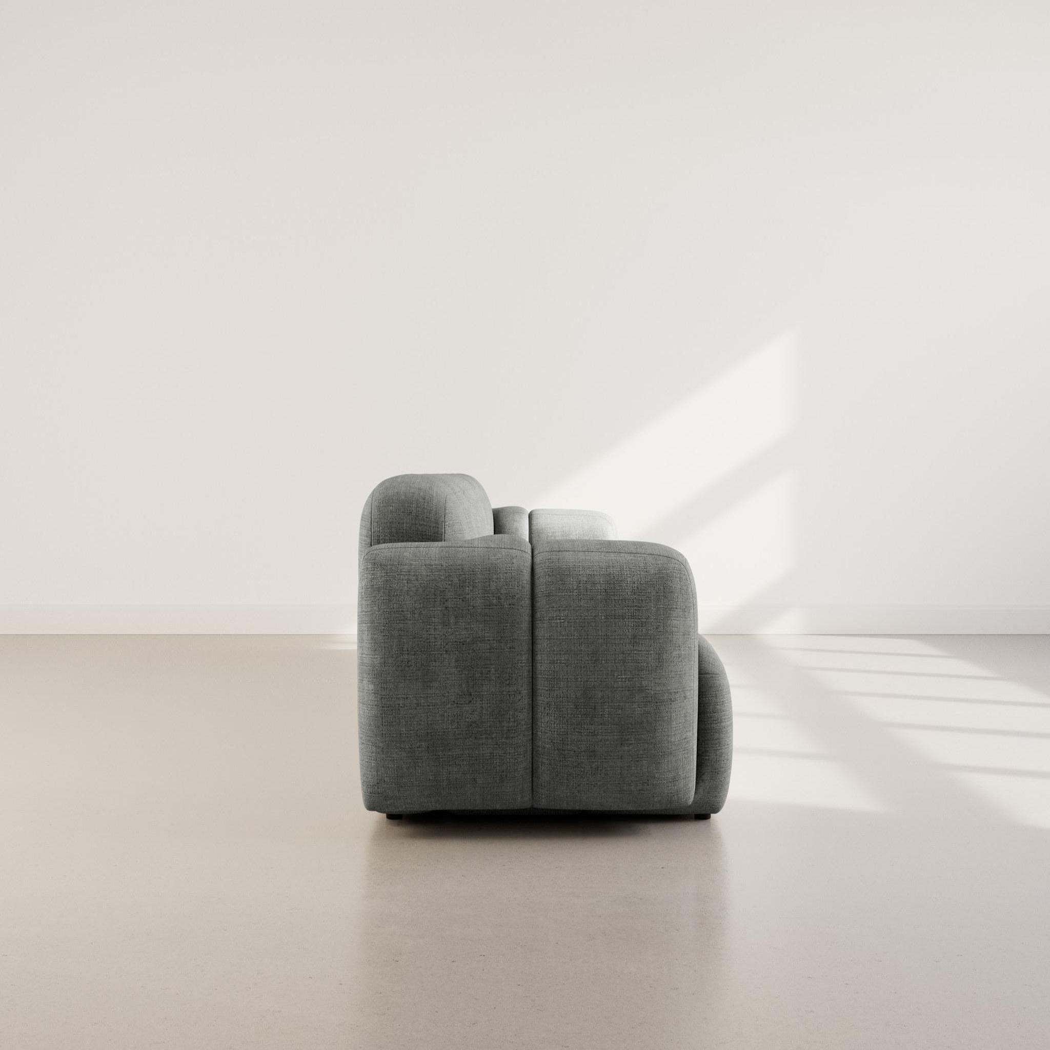 Voir la diapositive 6 : BEST MOBILIER Grace - canapé modulable 3 places en velours texturé