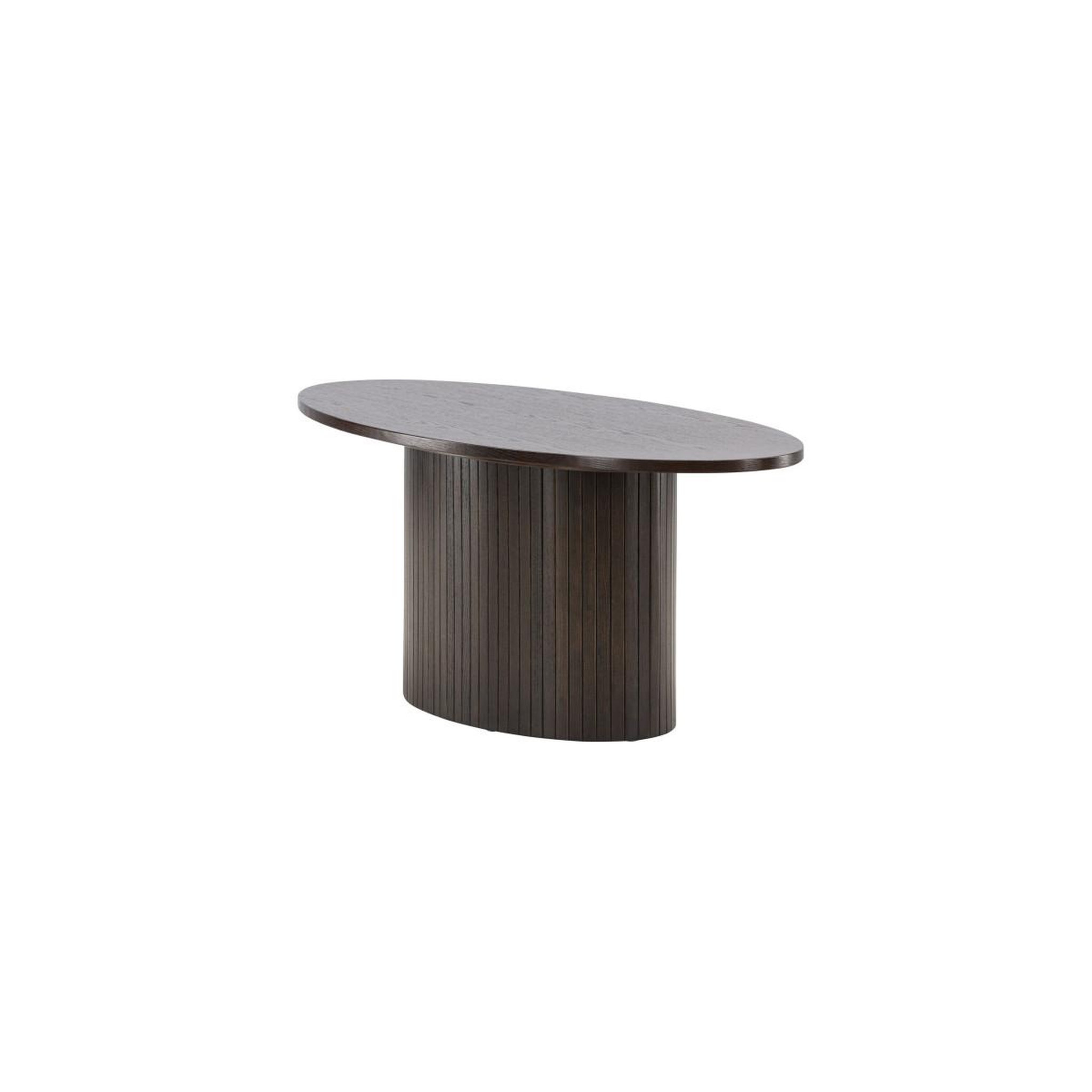 Voir la diapositive 6 : Paris Prix Table basse design nervuré  bianca  120cm marron