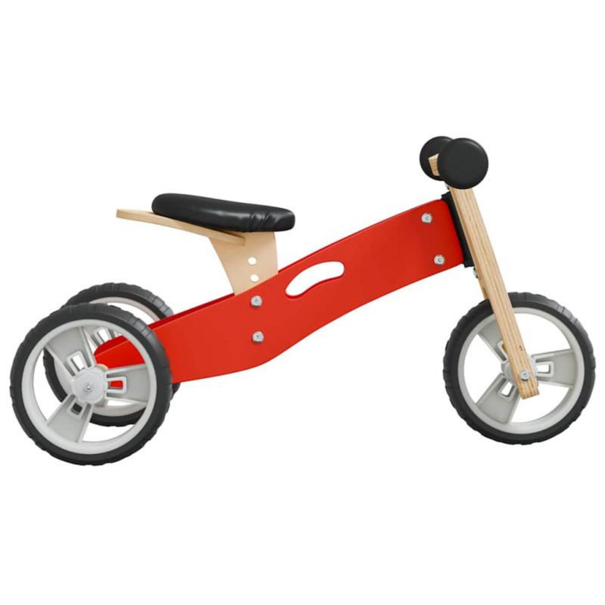 VIDAXL Vélo d équilibre pour enfants 2 in 1 rouge
