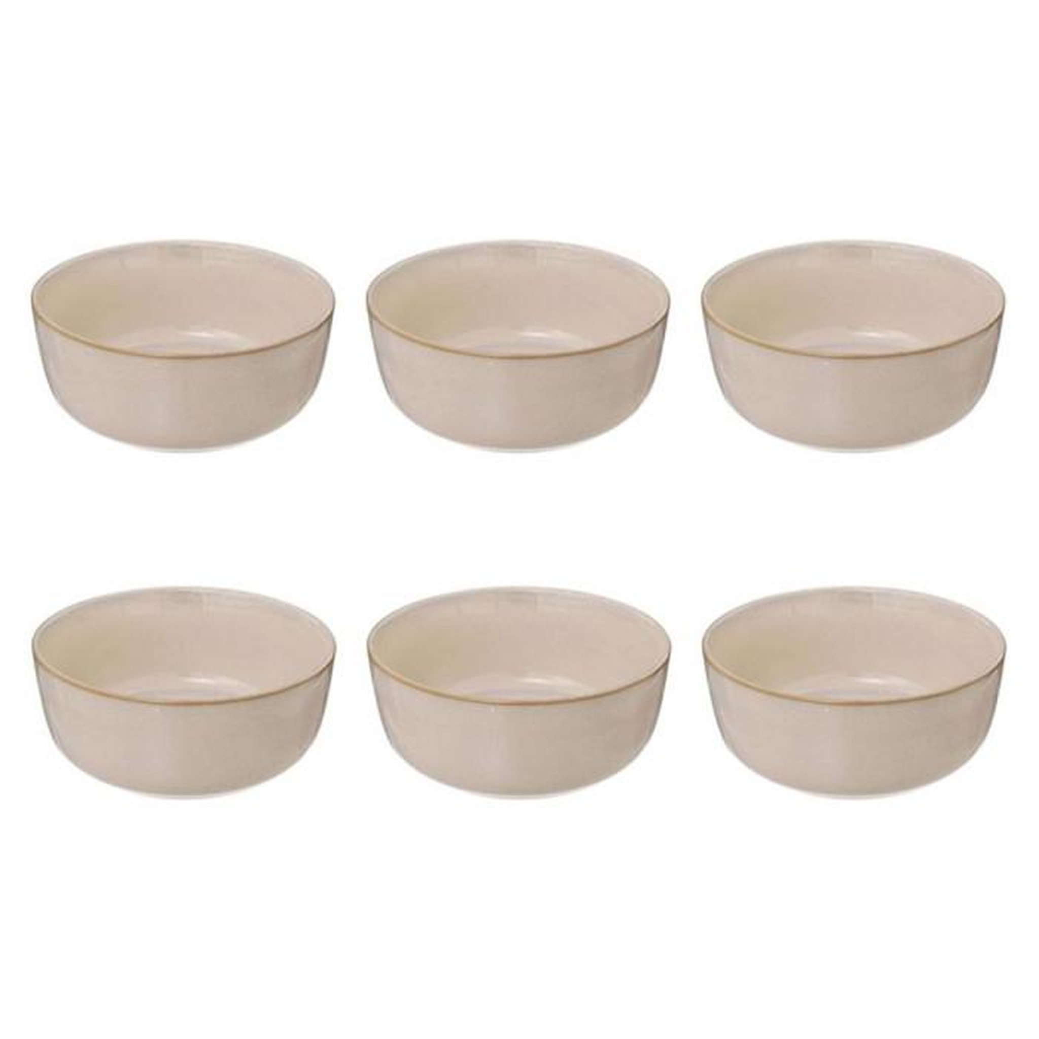 SECRET DE GOURMET Lot de 6 Coupelles  Terre Inconnue  15cm Beige