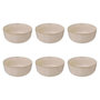 Voir la diapositive 1 : SECRET DE GOURMET Lot de 6 Coupelles  Terre Inconnue  15cm Beige