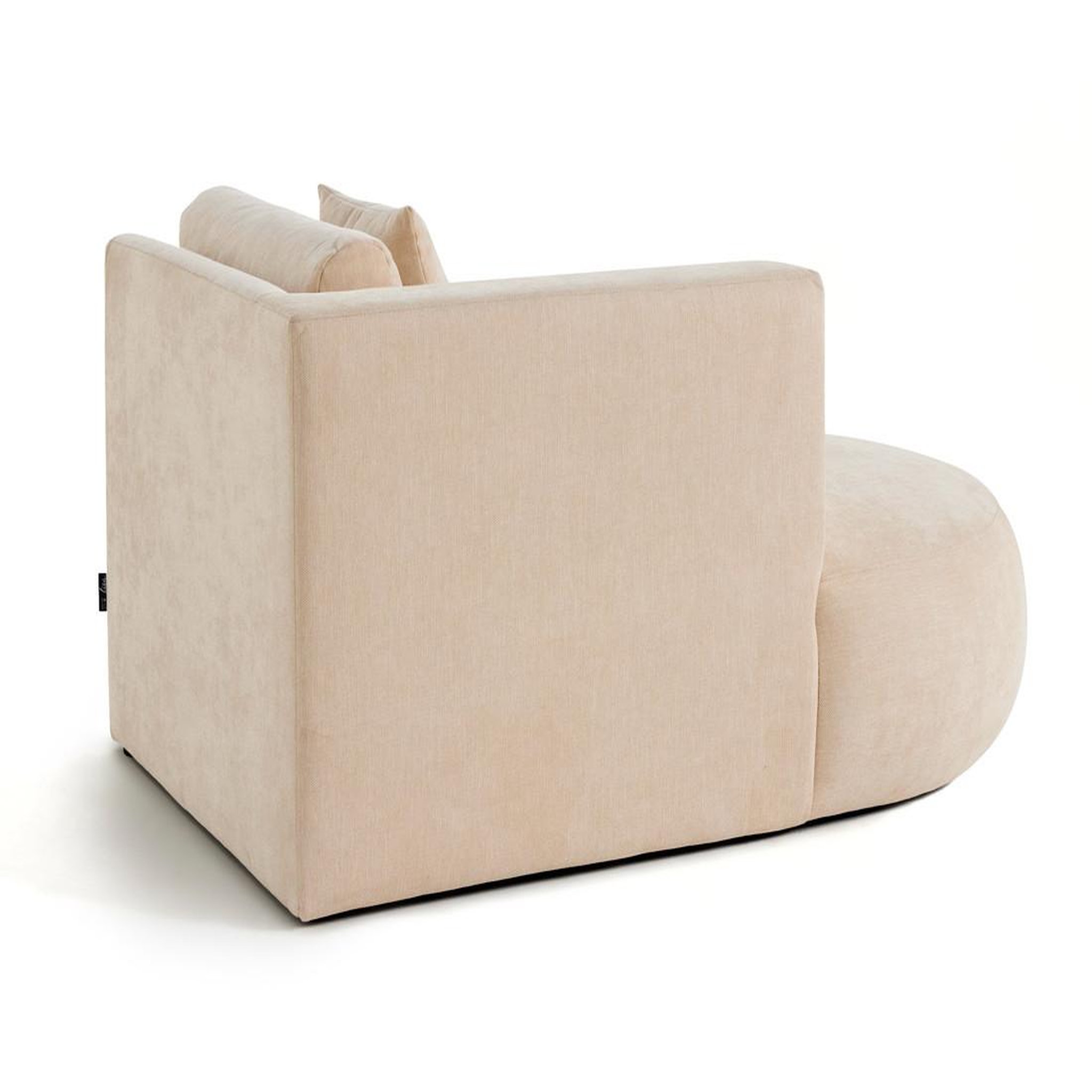 Voir la diapositive 4 : BEST MOBILIER Santorini - module d'assise méridienne gauche - en tissu texturé