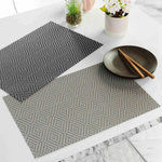 Paris Prix Set de Table  Hypnoz  30x45cm Taupe & Blanc