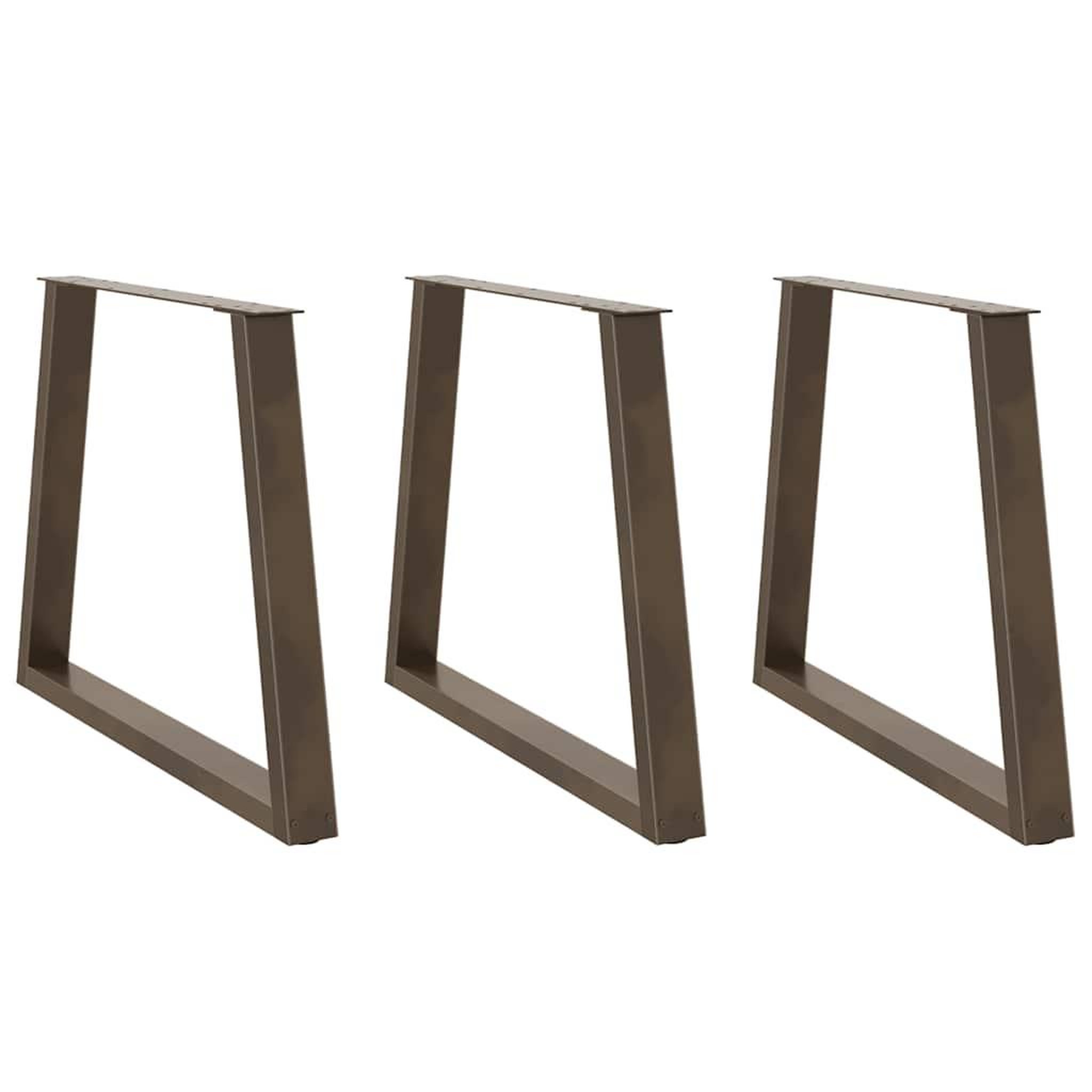 VIDAXL Pieds de table a manger forme de V 2 pcs 80x(72-73,3) cm acier