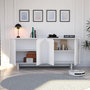 Voir la diapositive 4 : Habitat et Jardin Buffet en bois  Doruk  - 180 x 40 x 81 cm - Blanc
