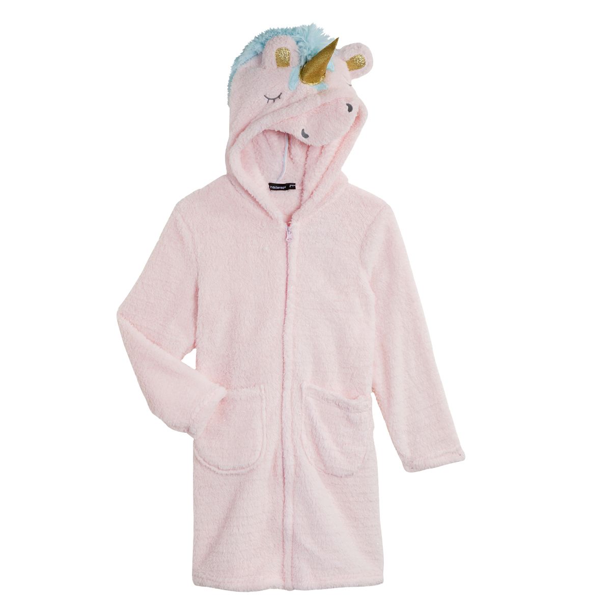 IN EXTENSO Peignoir peluche licorne fille