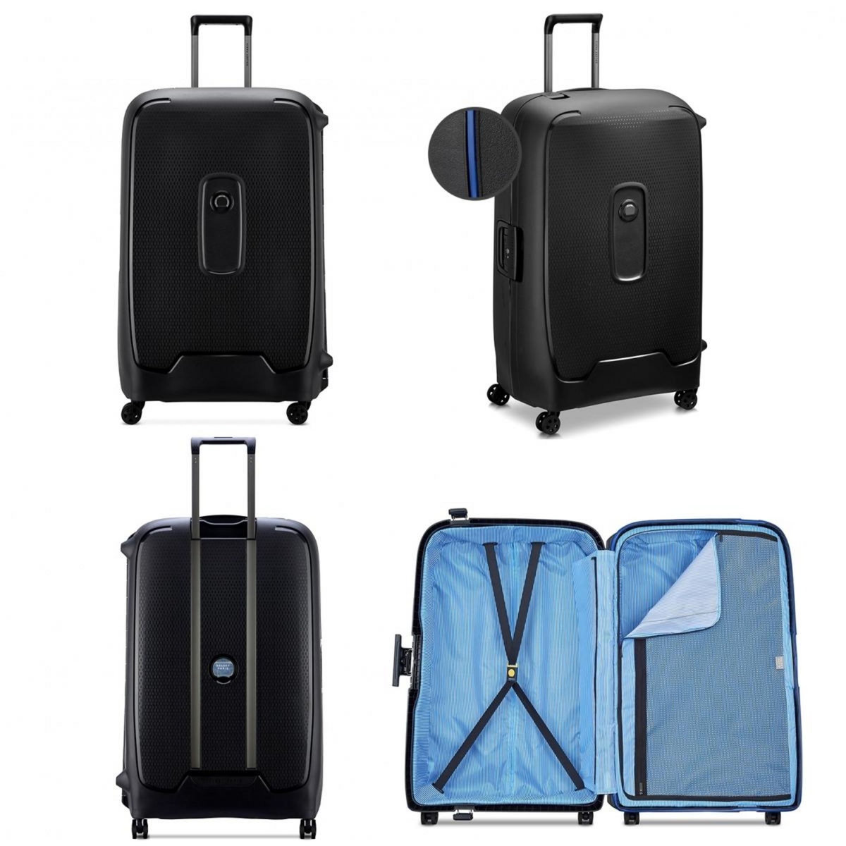 Delsey Grande valise XL rigide Moncey TSA polypropylène 82cm