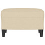 Voir la diapositive 3 : VIDAXL Repose-pied Creme 60x50x41 cm Tissu