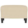 Voir la diapositive 3 : VIDAXL Repose-pied Creme 60x50x41 cm Tissu