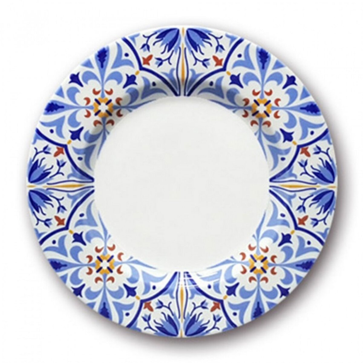 YODECO Assiettes plates Amalfi x 6  - D 26 cm