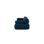 Voir la diapositive 4 : LISA DESIGN Ruby - canapé droit modulable 3 places en velours texturé