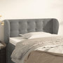 Voir la diapositive 1 : VIDAXL Tete de lit avec oreilles Gris clair 103x23x78/88 cm Velours