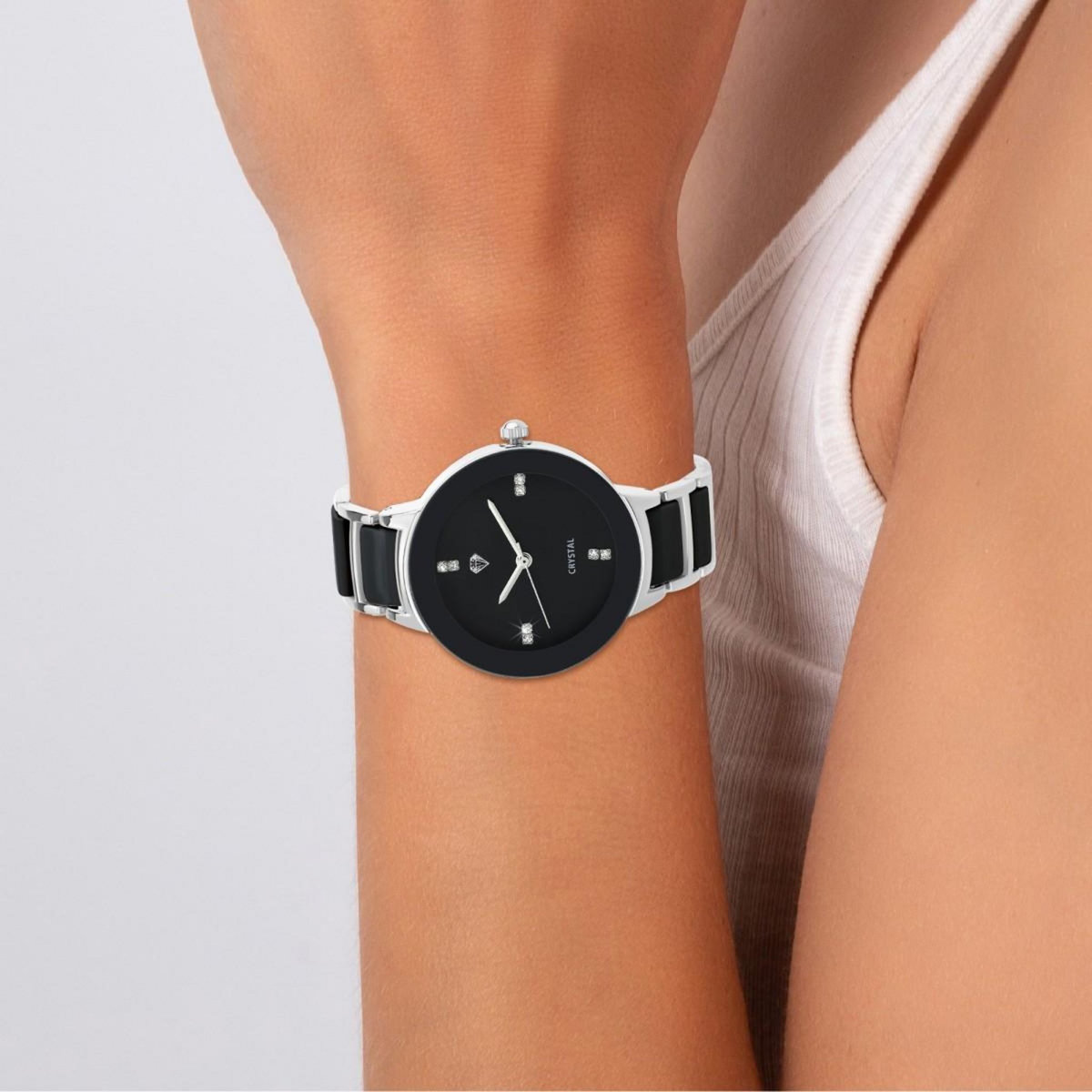 SC CRYSTAL Montre Allegra élégante ornée de Cristaux scintillants par SC Crystal