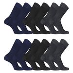 PIERRE CARDIN Lot de 6 Paires de chaussettes de ville en Fil d'Ecosse modèle 0110. Coloris disponibles : Gris