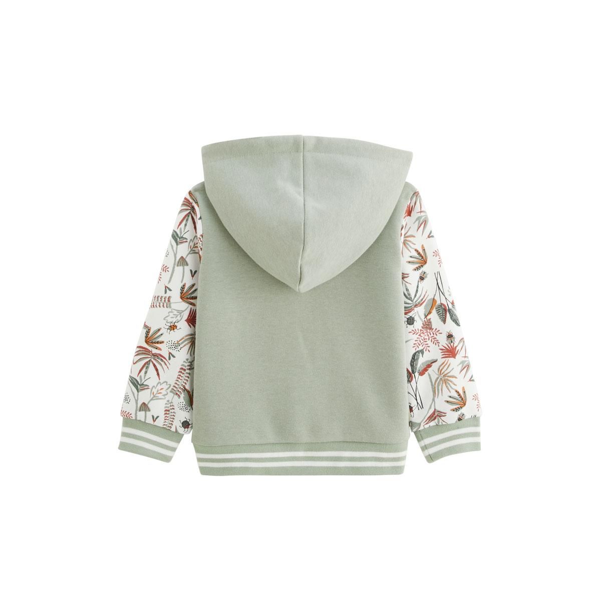 Petit Béguin Sweat à capuche zippé enfant en molleton Abou