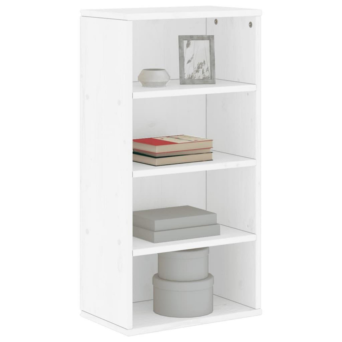VIDAXL Armoire laterale ODDA blanc 40x24x79 cm bois massif pin