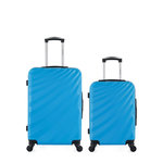 WAVE PARIS WAVE PARIS - Lot de 2 - Valises weekend et cabine DANUBE. Coloris disponibles : Rouge, Bleu, Beige, Gris, Orange