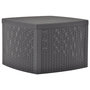 Voir la diapositive 1 : VIDAXL Table d'appoint Mocha 54x54x36,5 cm Plastique