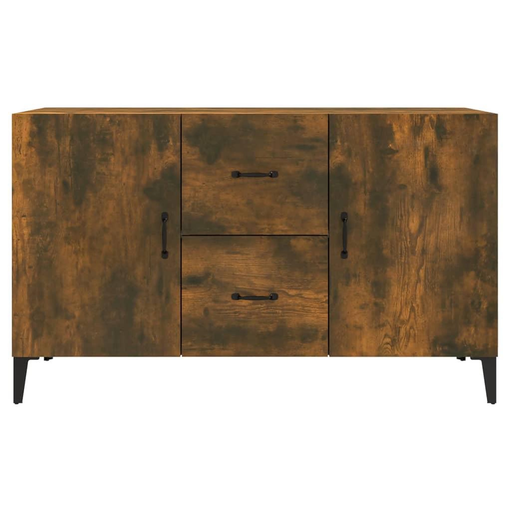 Voir la diapositive 5 : VIDAXL Buffet chene fume 100x36x60 cm bois d'ingenierie