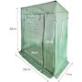 Voir la diapositive 3 : Habitat et Jardin Serre tomates de jardin  Lys  - 1.6 m² - 130g - Vert