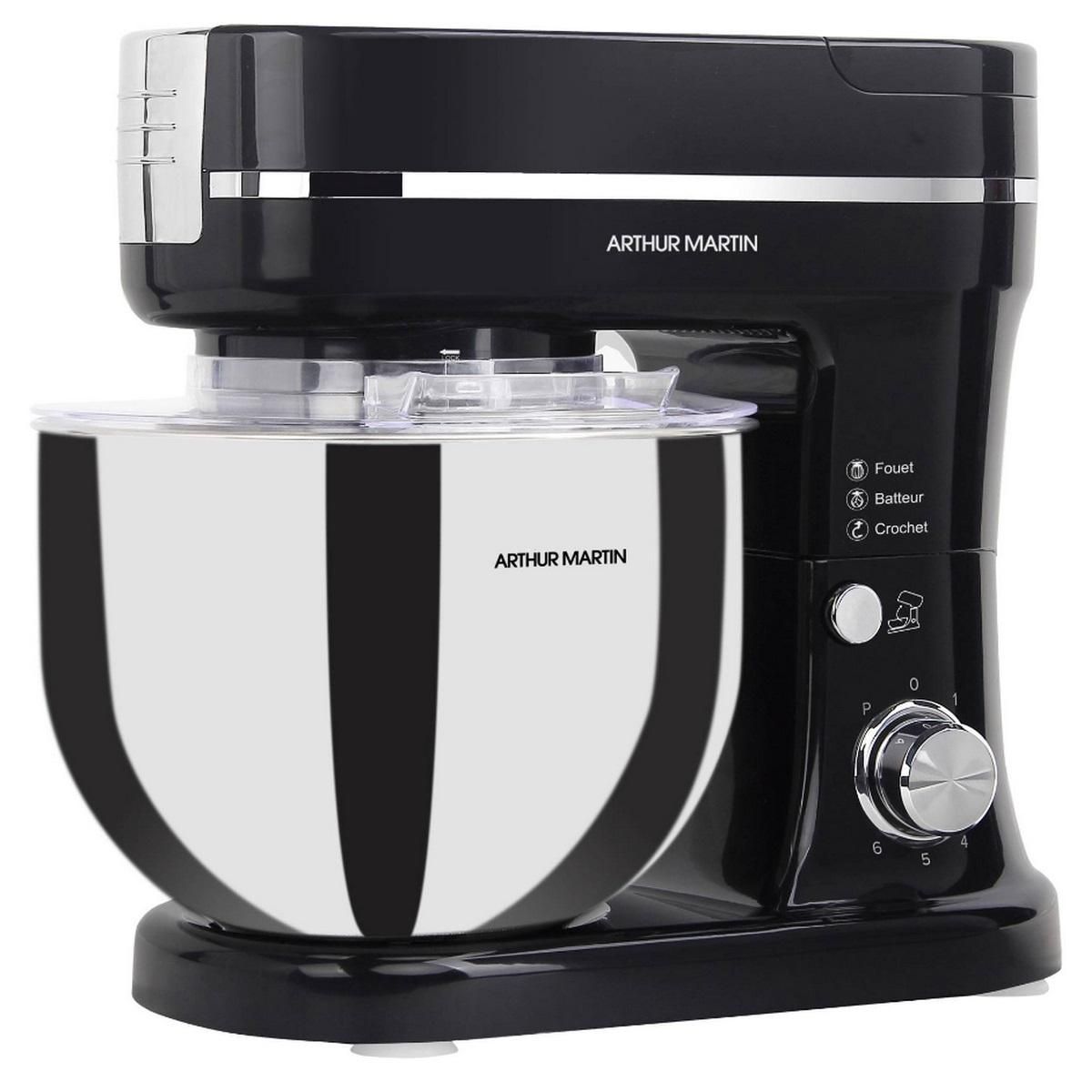 Arthur Martin Robot pâtissier 5l 1200w noir - AMPRP12