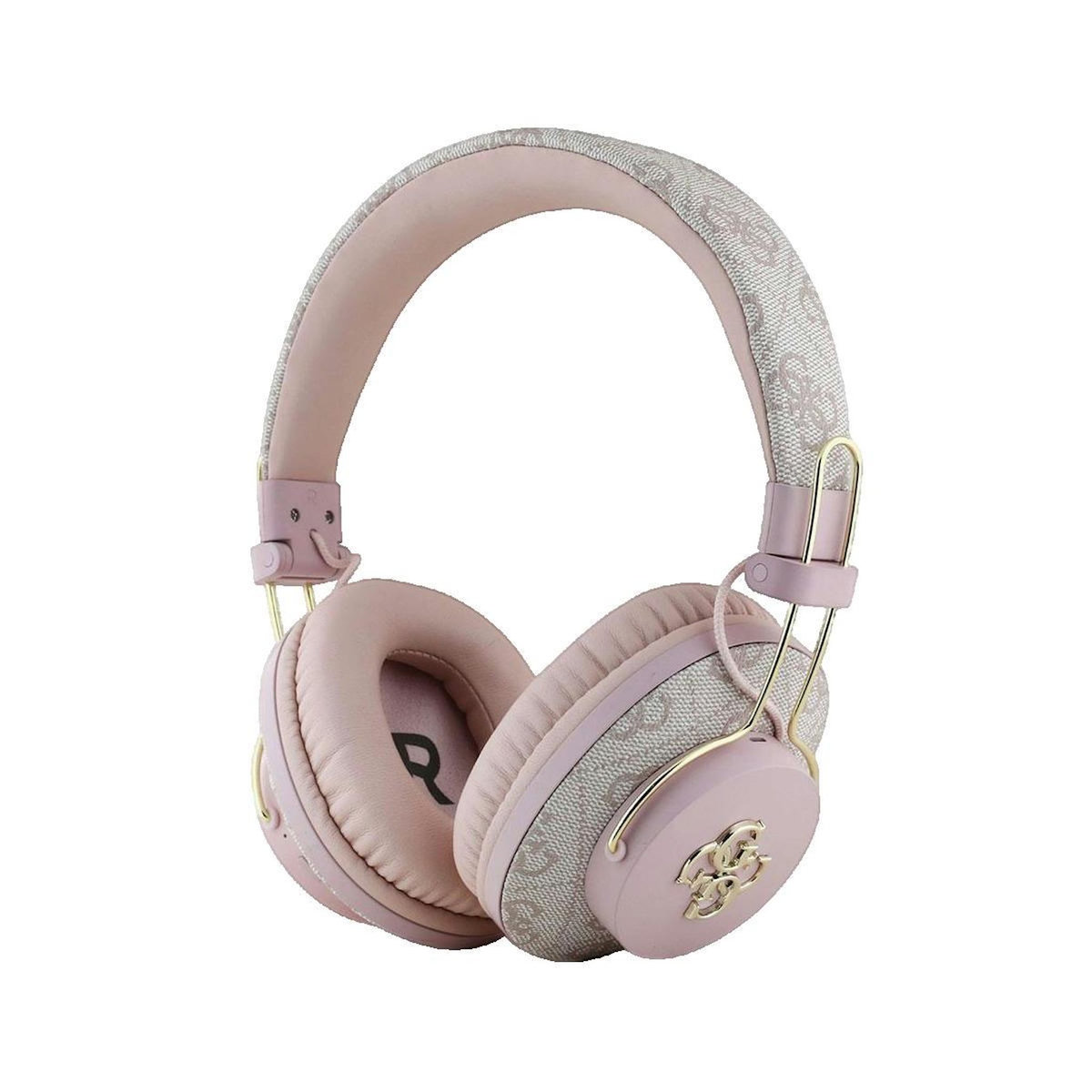 GUESS Casque audio sans fil Guess Metal 4G Logo rose