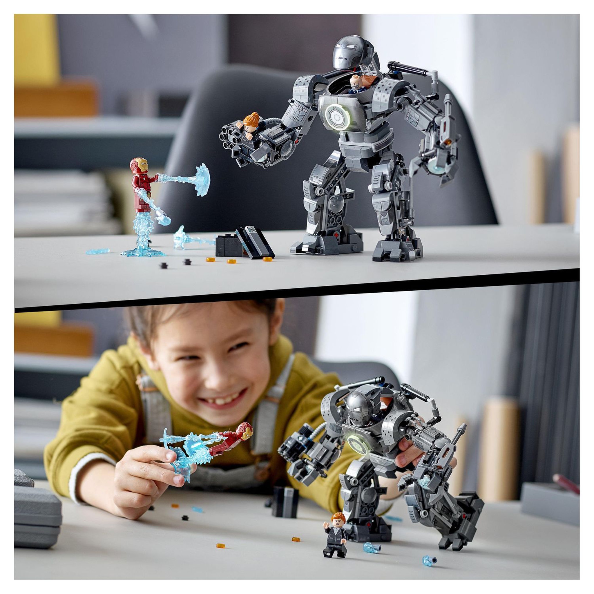Voir la diapositive 7 : LEGO Marvel Super Heroes 76190 - The Infinity Saga - Iron Man : la destruction d&rsquo;Iron Monger dès 9 ans