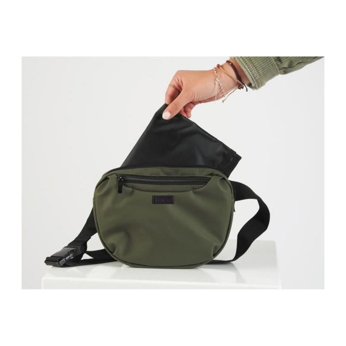 TINEO Banane de change bébé - Imperméable - Kaki - TINEO - Mixte - 18 x 8 x 24 cm