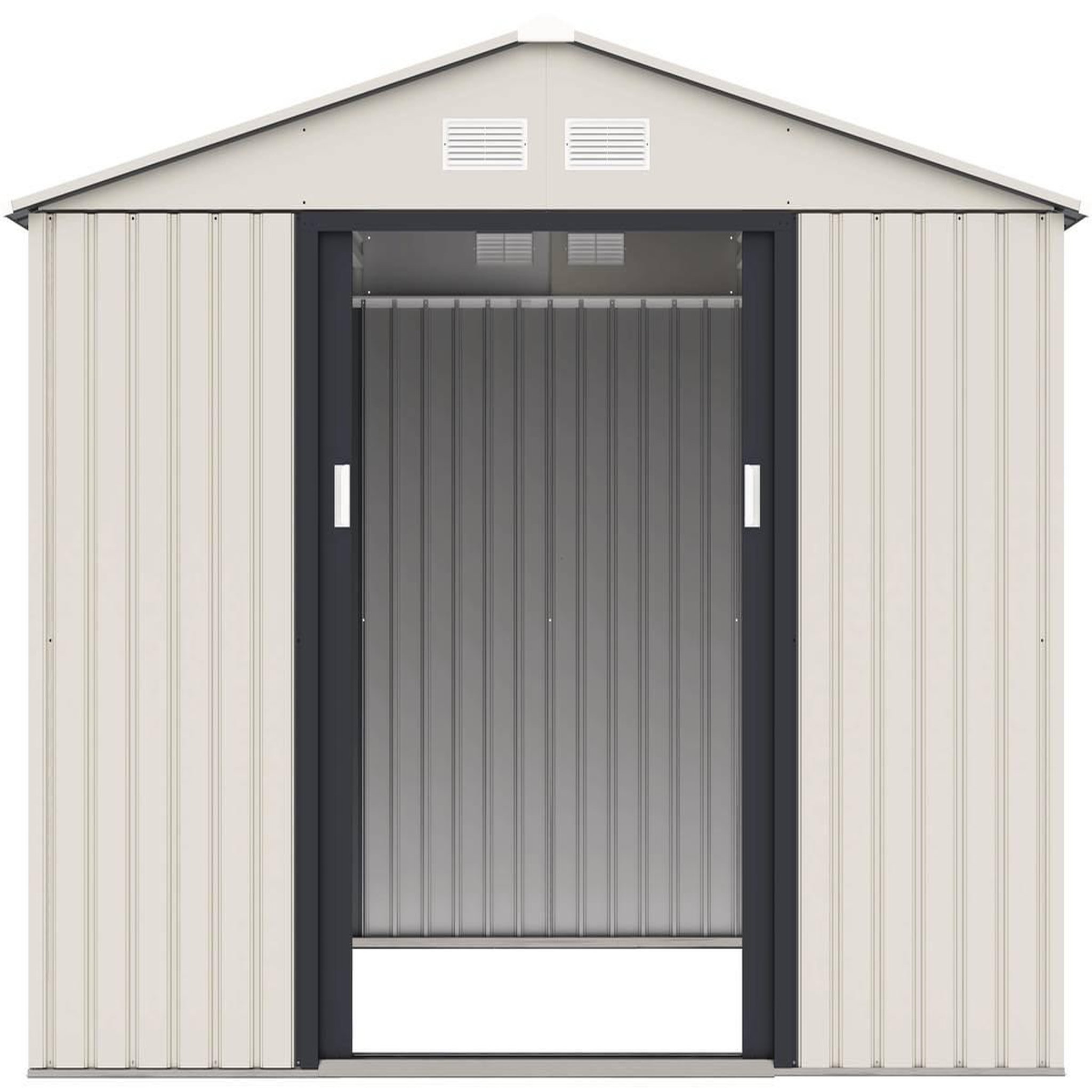 Voir la diapositive 3 : Habitat et Jardin Abri de jardin métal  Nebraska  - 5,29 m2 (4,83 m2 au sol) - Beige