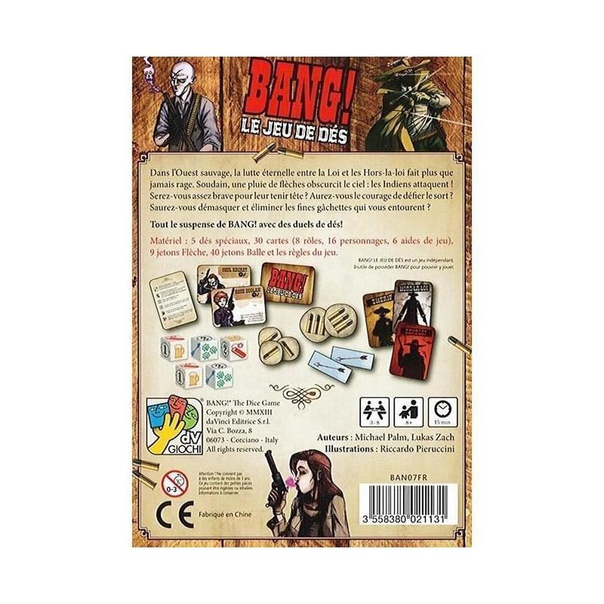 Voir la diapositive 3 : Asmodee ASMODEE - Bang ! Le jeu de des - Jeu de societe - A partir de 8 ans