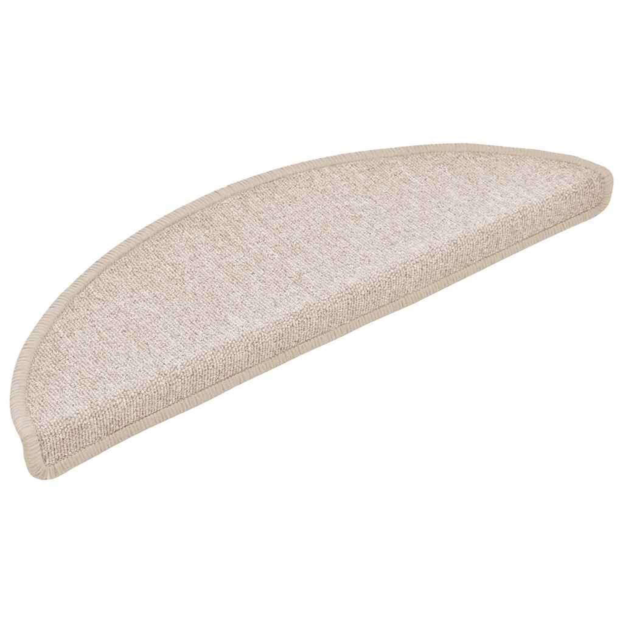 Voir la diapositive 2 : VIDAXL Tapis d'escalier 20 pcs taupe 56x17x3 cm