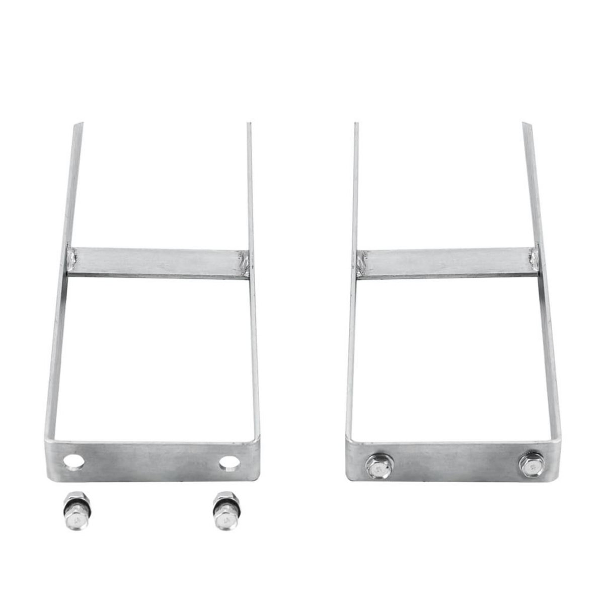 VIDAXL Piquets de cloture de sol 2 pcs pour cloture en WPC Acier 40 cm