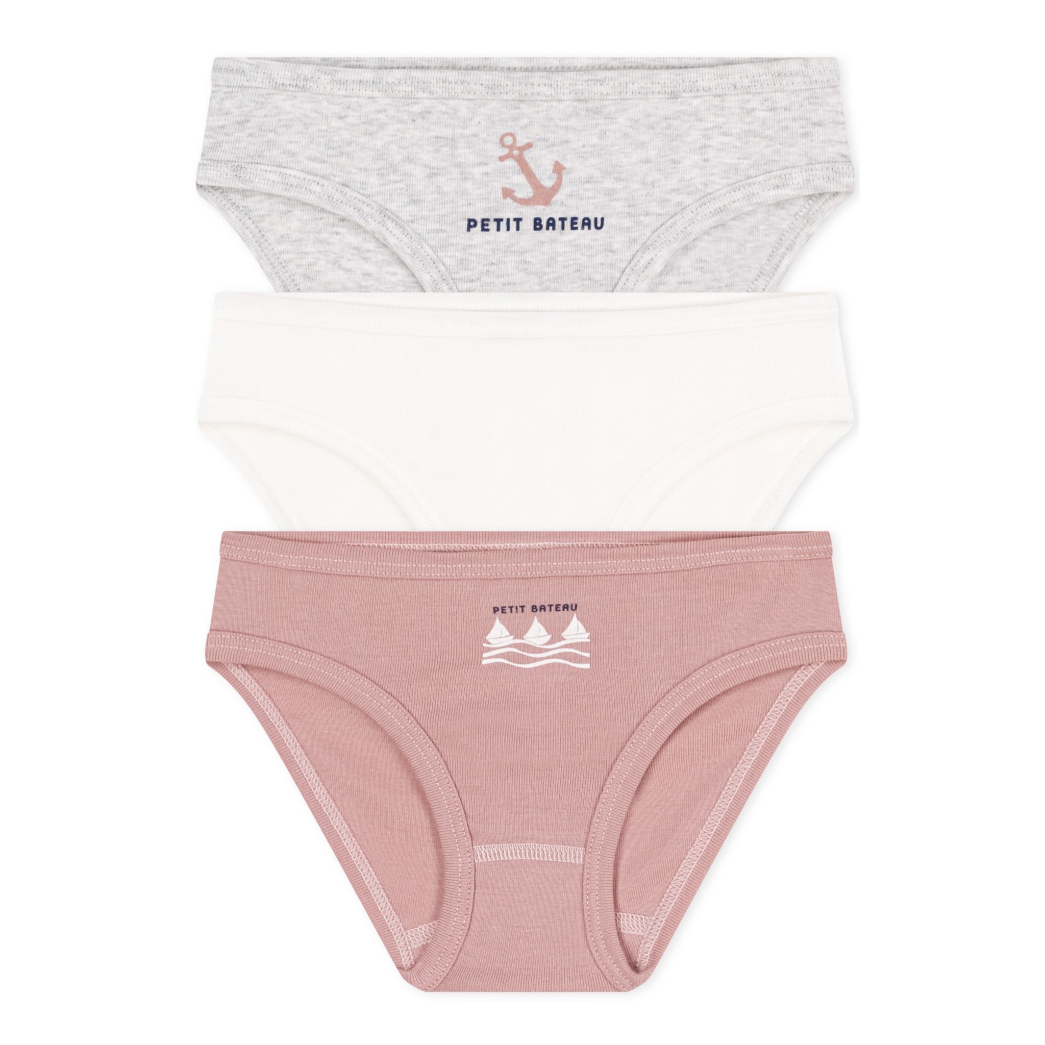 Lot De 3 Culottes Fille Petit Bateau | Coton 100% - Forme Couvrante