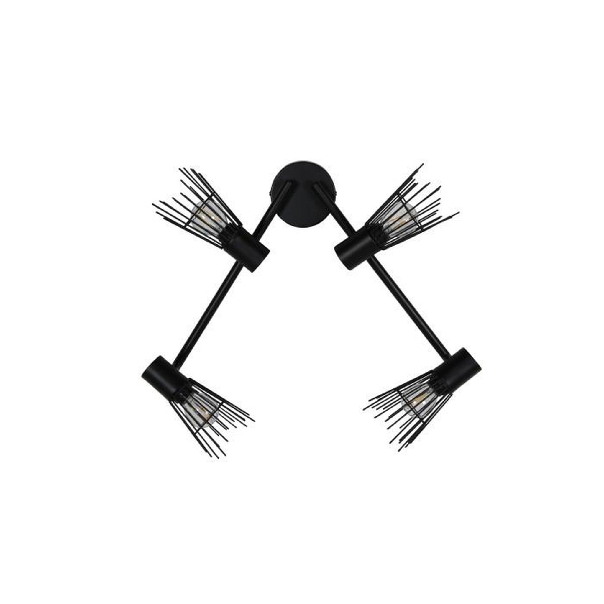 Voir la diapositive 3 : Paris Prix Applique Murale 4 Spots  Pico  70cm Noir