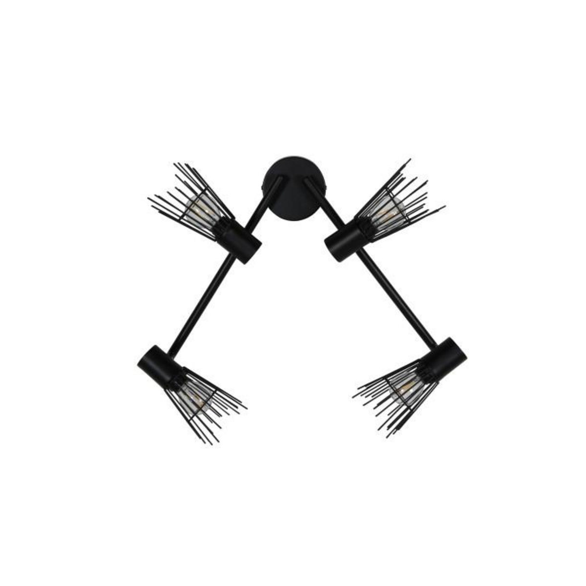 Paris Prix Applique Murale 4 Spots  Pico  70cm Noir