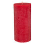Voir la diapositive 1 : COMPTOIR DE LA BOUGIE Bougie Cylindrique  Rustic  14cm Rouge