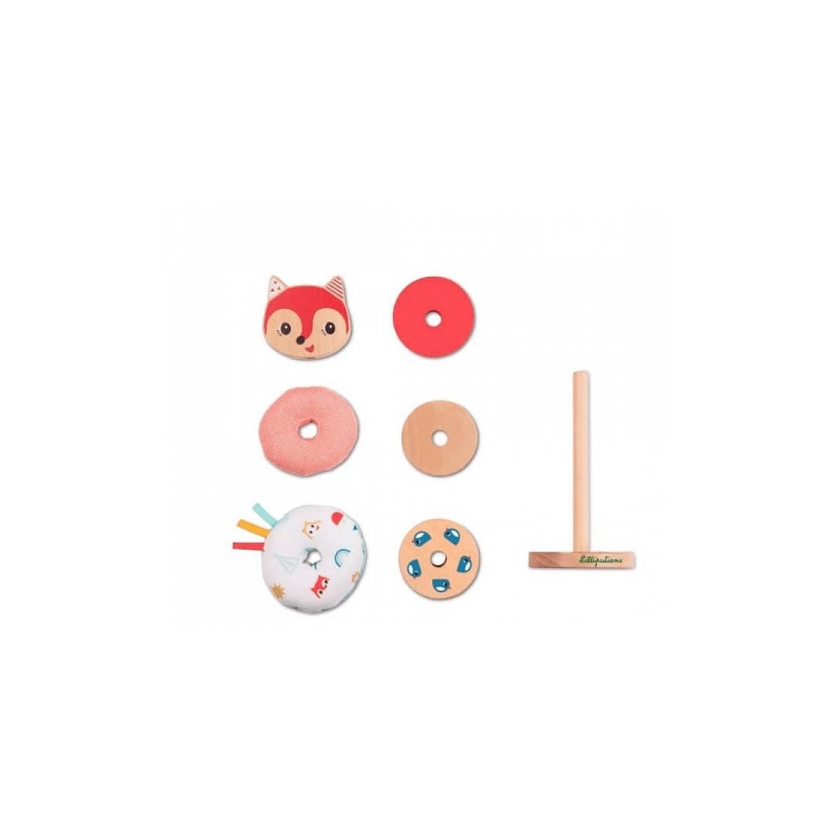 LILLIPUTIENS Alice le renard  Pyramide a empiler