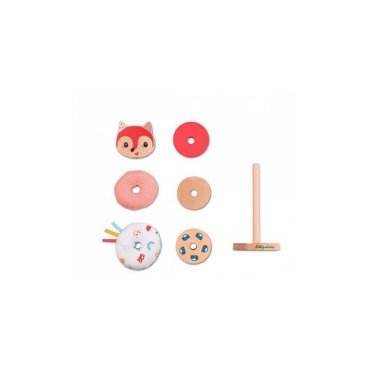 LILLIPUTIENS Alice le renard  Pyramide a empiler